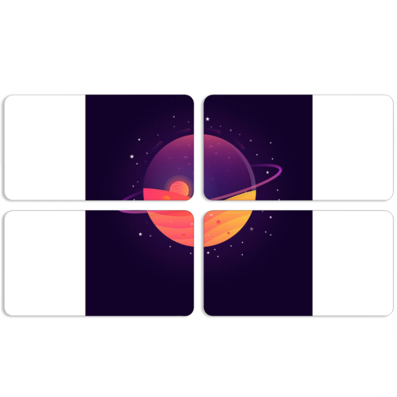 Магнитные фотопазлы 90 на 50 набор 4 штуки Desert-Planet