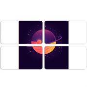 Магнитные фотопазлы 90 на 50 набор 4 штуки Desert-Planet