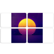 Магнитные фотопазлы 90 на 50 набор 4 штуки 