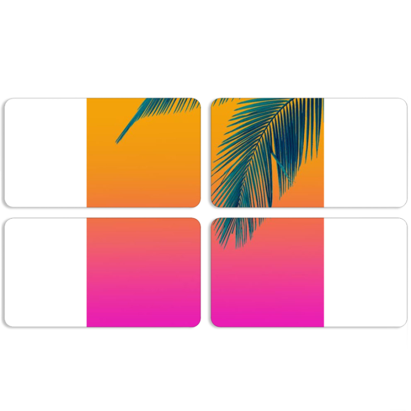 Магнитные фотопазлы 90 на 50 набор 4 штуки 