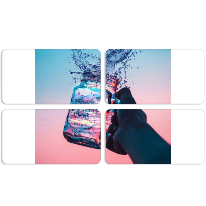 Магнитные фотопазлы 90 на 50 набор 4 штуки 