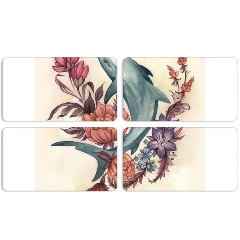 Магнитные фотопазлы 90 на 50 набор 4 штуки 