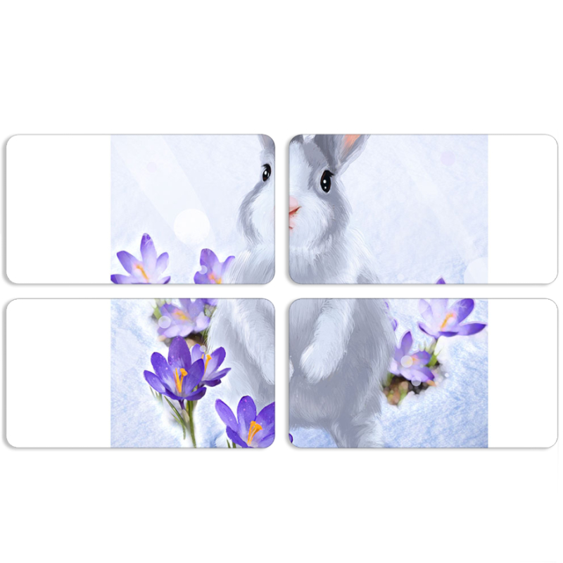 Магнитные фотопазлы 90 на 50 набор 4 штуки 