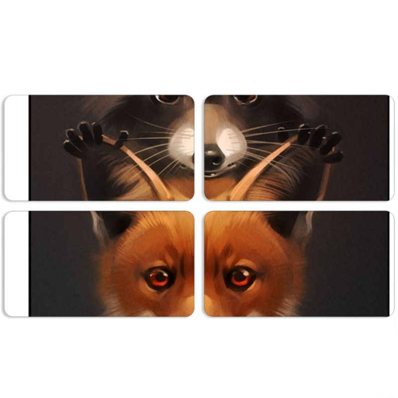 Магнитные фотопазлы 90 на 50 набор 4 штуки 