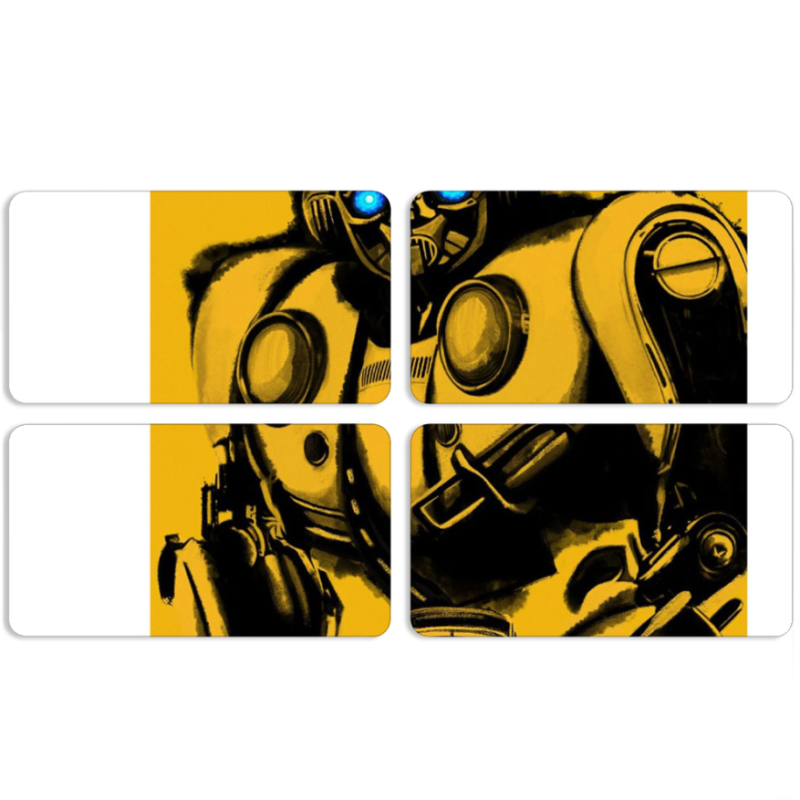 Магнитные фотопазлы 90 на 50 набор 4 штуки 