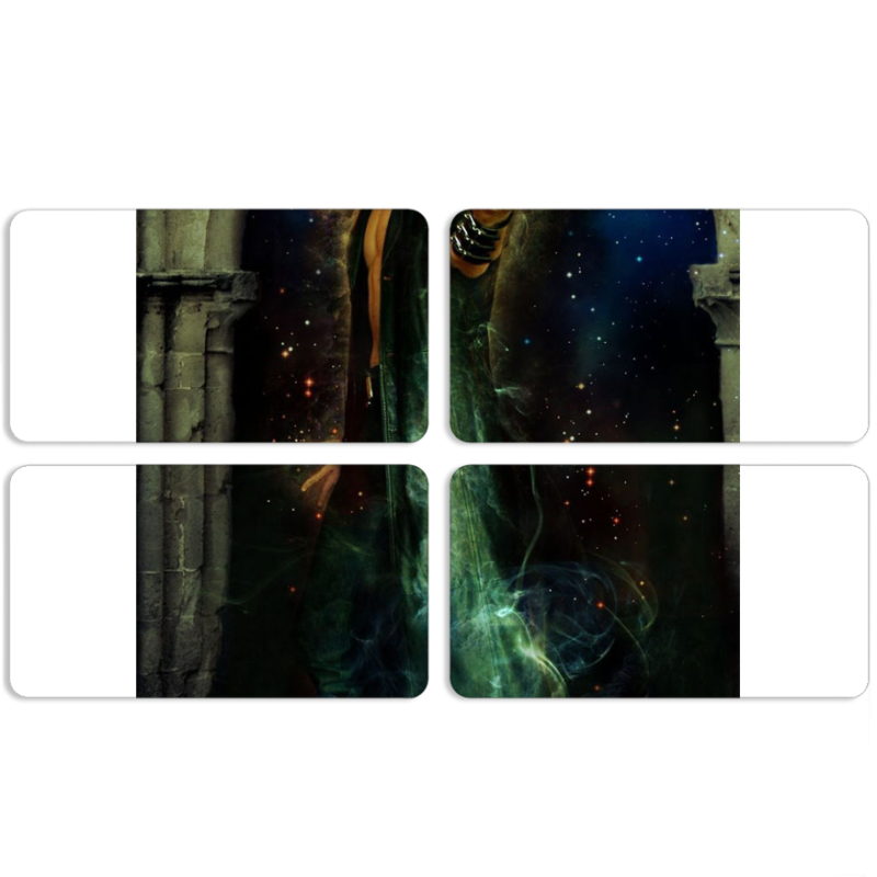 Магнитные фотопазлы 90 на 50 набор 4 штуки 