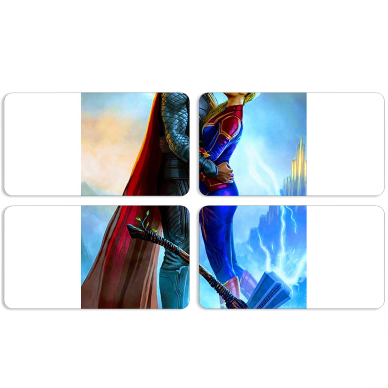 Магнитные фотопазлы 90 на 50 набор 4 штуки 