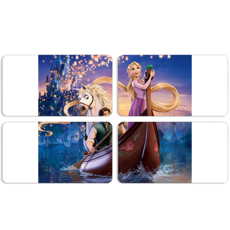 Магнитные фотопазлы 90 на 50 набор 4 штуки 