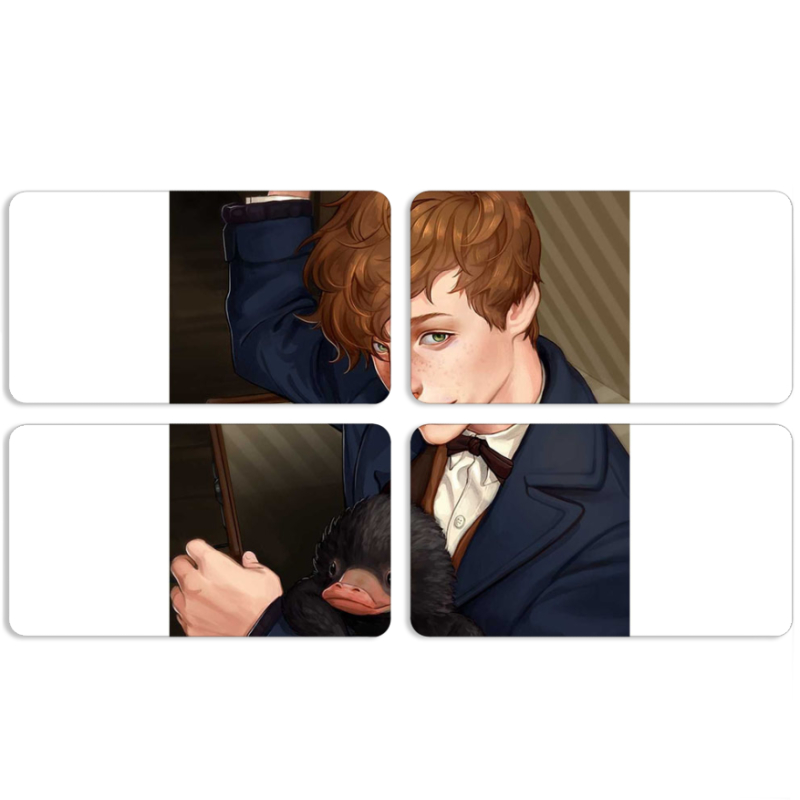 Магнитные фотопазлы 90 на 50 набор 4 штуки 