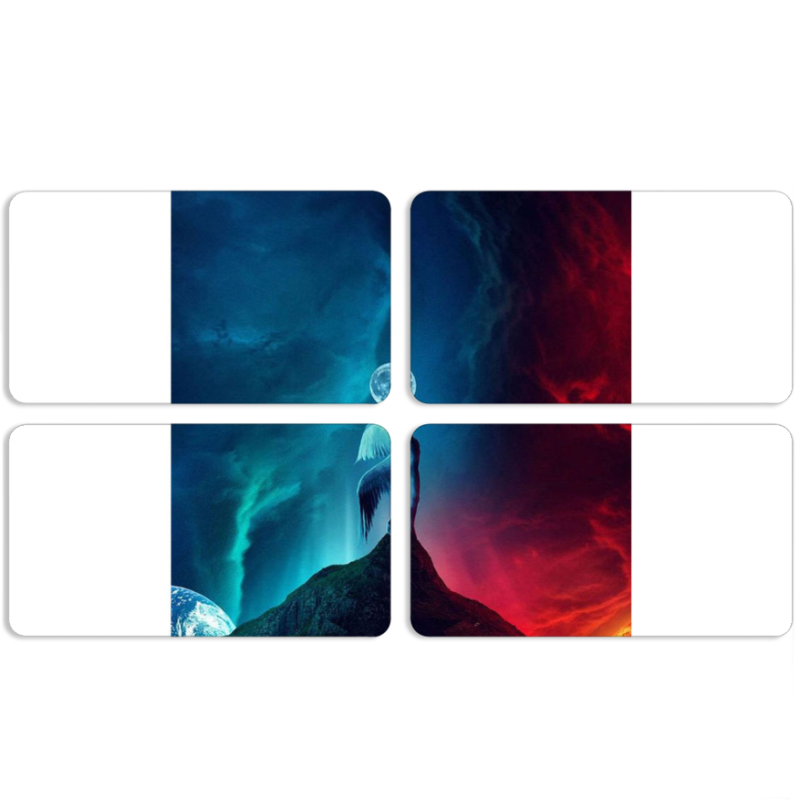 Магнитные фотопазлы 90 на 50 набор 4 штуки 