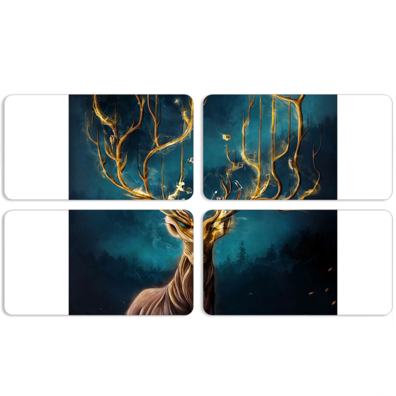 Магнитные фотопазлы 90 на 50 набор 4 штуки Fairy Deer