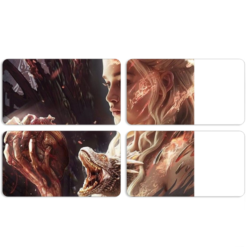 Магнитные фотопазлы 90 на 50 набор 4 штуки 