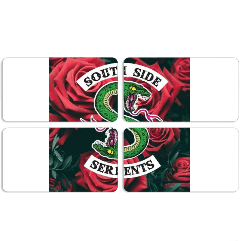 Магнитные фотопазлы 90 на 50 набор 4 штуки 