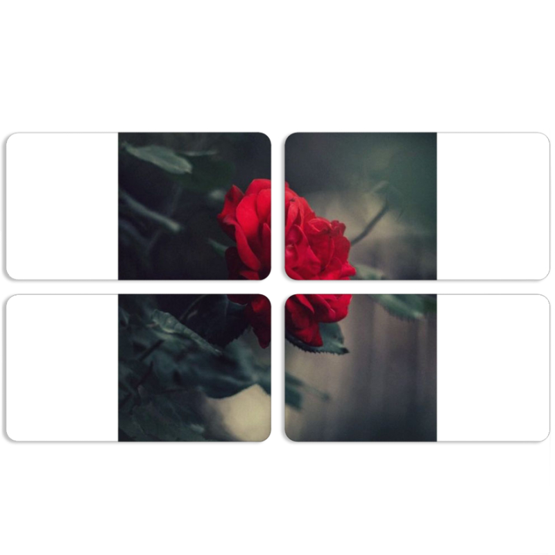 Магнитные фотопазлы 90 на 50 набор 4 штуки 