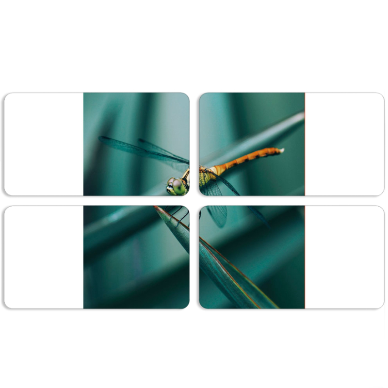 Магнитные фотопазлы 90 на 50 набор 4 штуки 