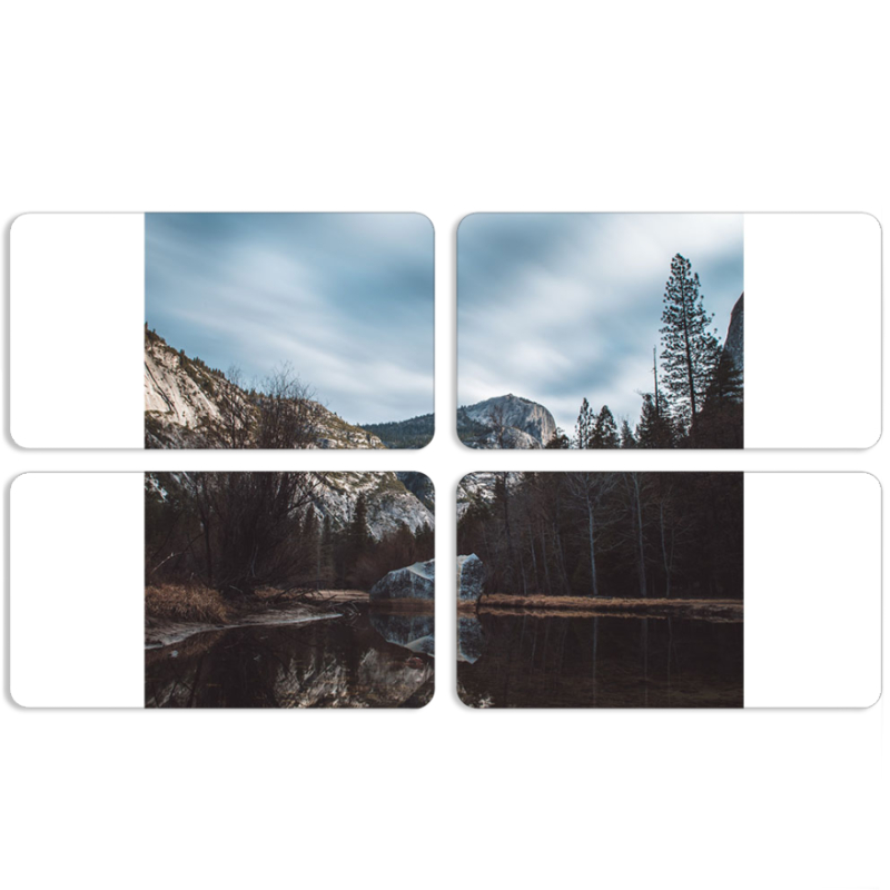 Магнитные фотопазлы 90 на 50 набор 4 штуки 