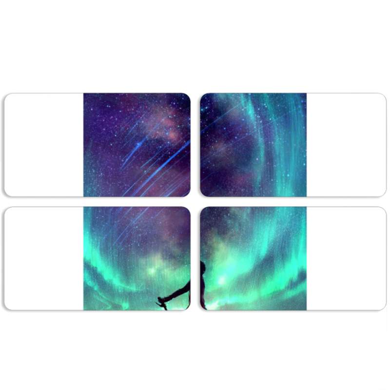 Магнитные фотопазлы 90 на 50 набор 4 штуки 