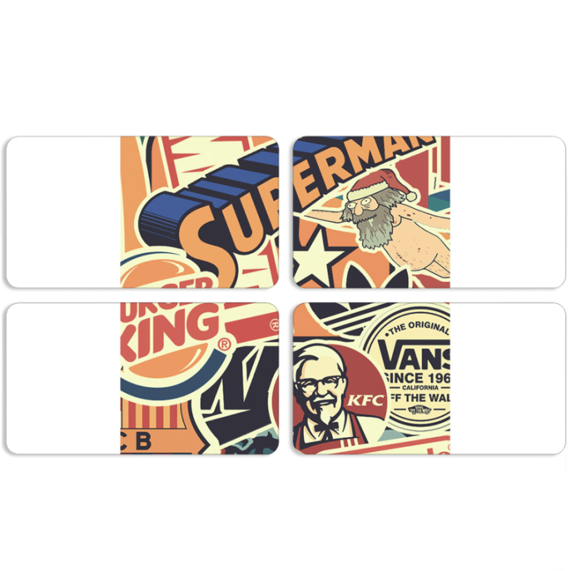 Магнитные фотопазлы 90 на 50 набор 4 штуки 