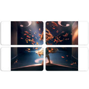 Магнитные фотопазлы 90 на 50 набор 4 штуки 