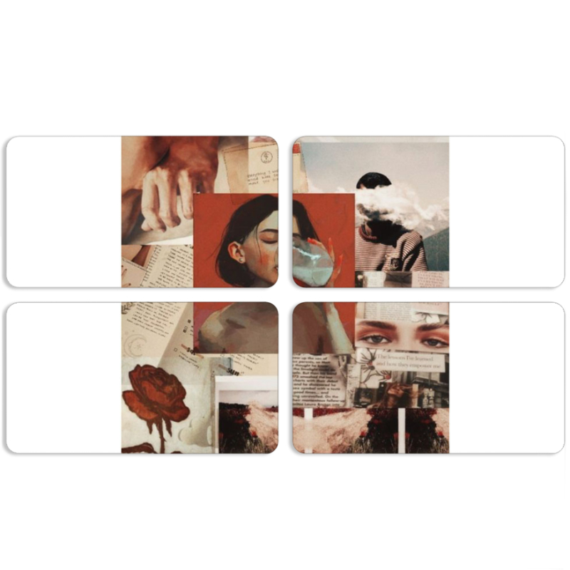 Магнитные фотопазлы 90 на 50 набор 4 штуки 