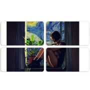 Магнитные фотопазлы 90 на 50 набор 4 штуки 