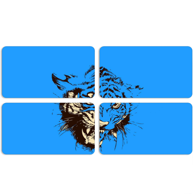 Магнитные фотопазлы 90 на 50 набор 4 штуки 