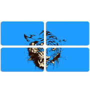 Магнитные фотопазлы 90 на 50 набор 4 штуки 