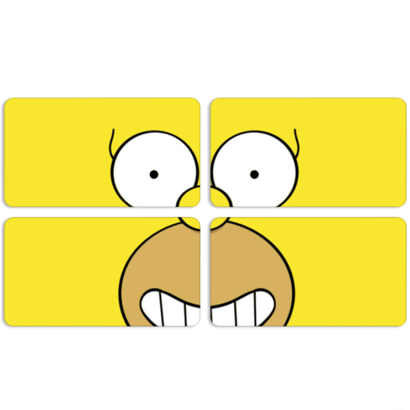 Магнитные фотопазлы 90 на 50 набор 4 штуки 