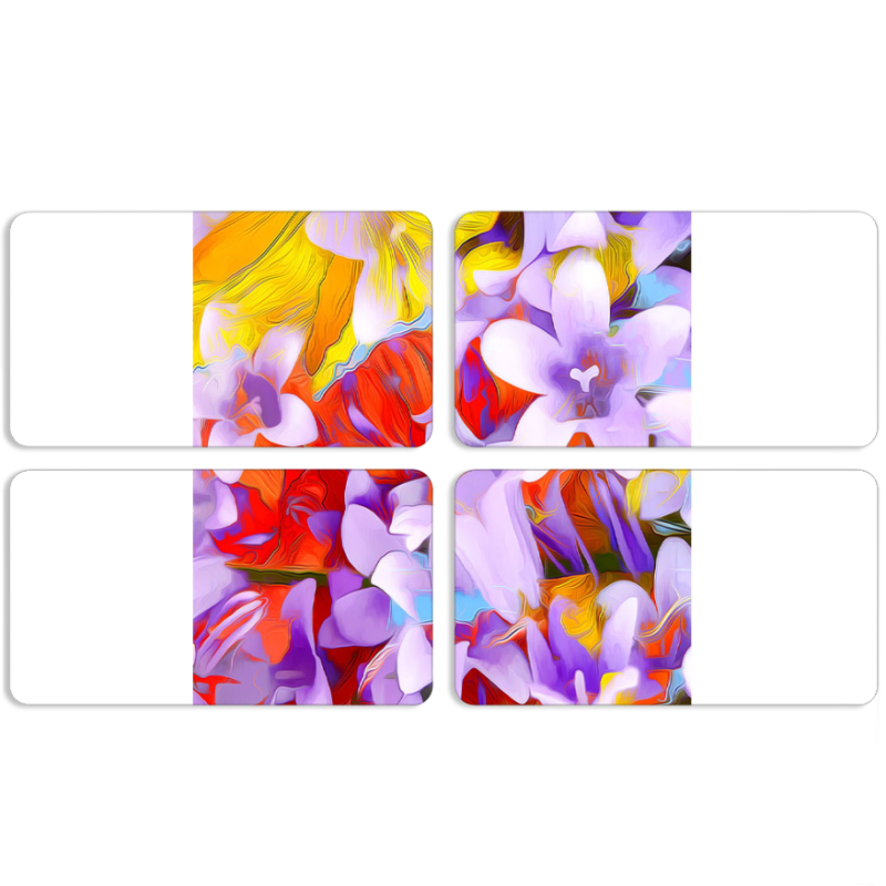 Магнитные фотопазлы 90 на 50 набор 4 штуки 