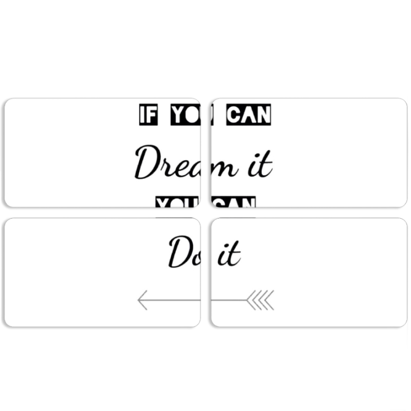 Магнитные фотопазлы 90 на 50 набор 4 штуки 