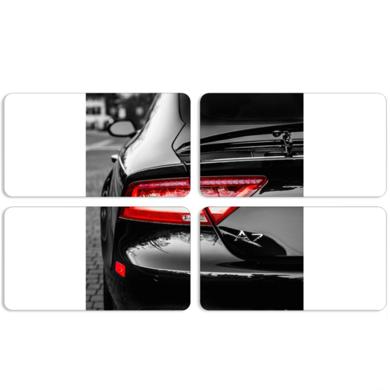 Магнитные фотопазлы 90 на 50 набор 4 штуки Audi A7