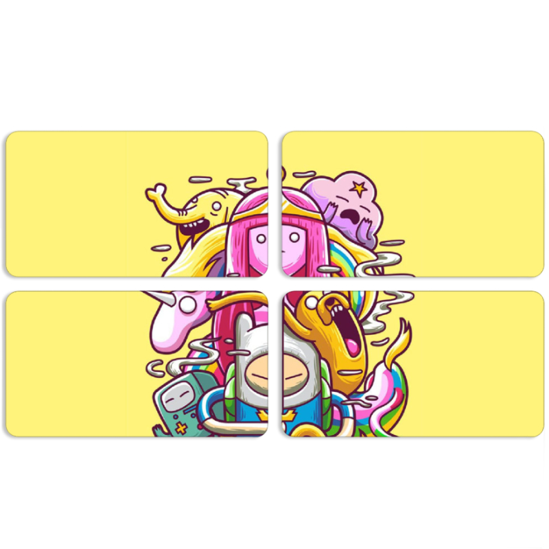 Магнитные фотопазлы 90 на 50 набор 4 штуки 