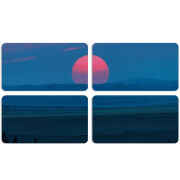 Магнитные фотопазлы 90 на 50 набор 4 штуки Cold Red Light