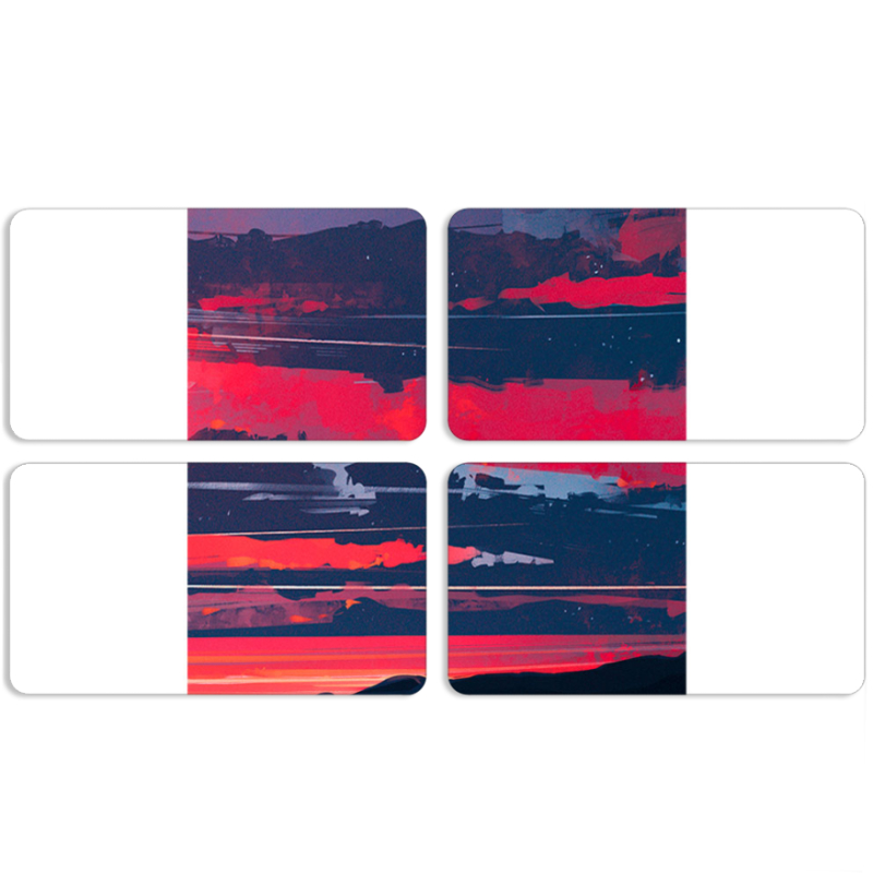 Магнитные фотопазлы 90 на 50 набор 4 штуки Heaven b