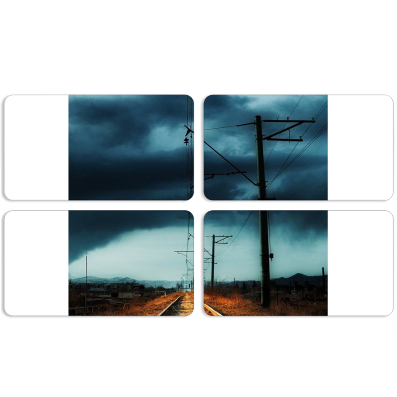 Магнитные фотопазлы 90 на 50 набор 4 штуки 