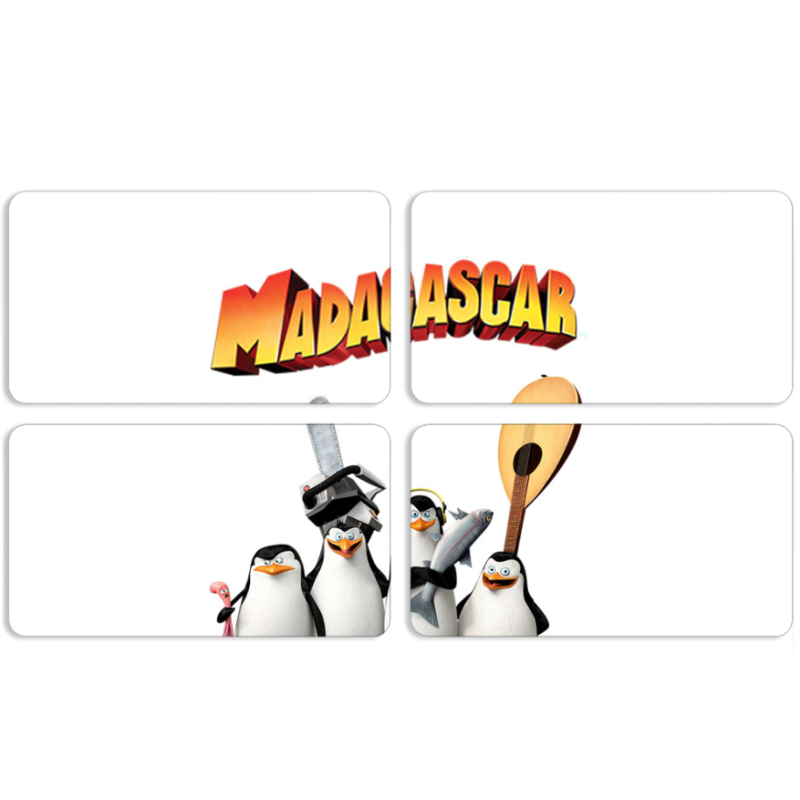 Магнитные фотопазлы 90 на 50 набор 4 штуки 