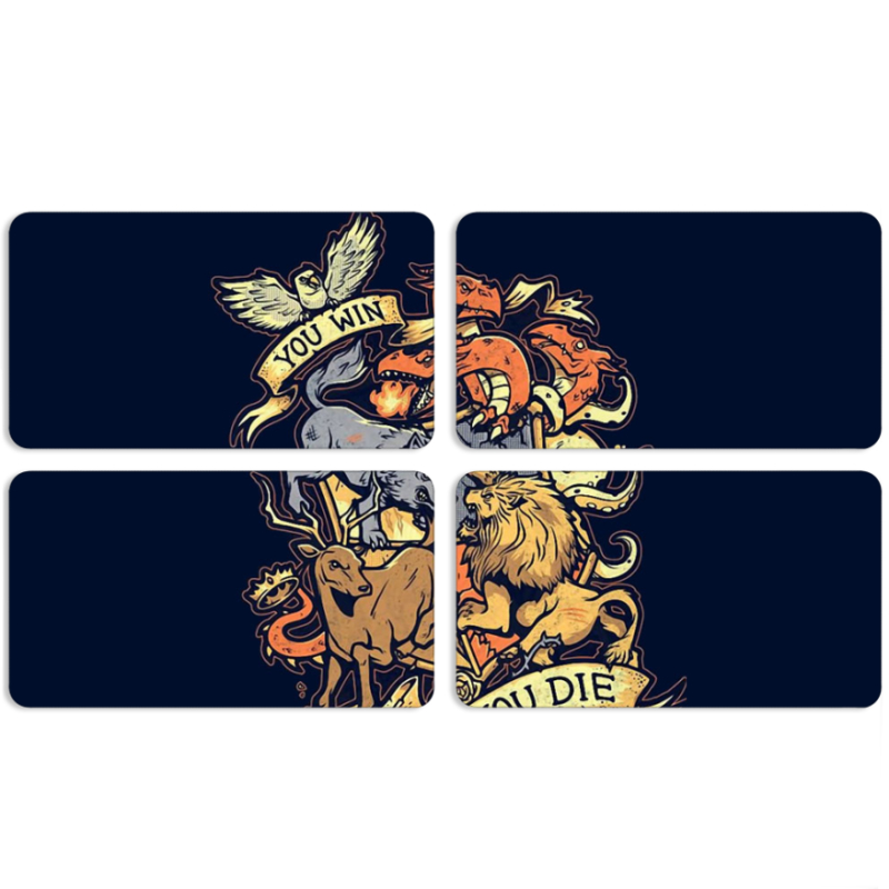 Магнитные фотопазлы 90 на 50 набор 4 штуки 