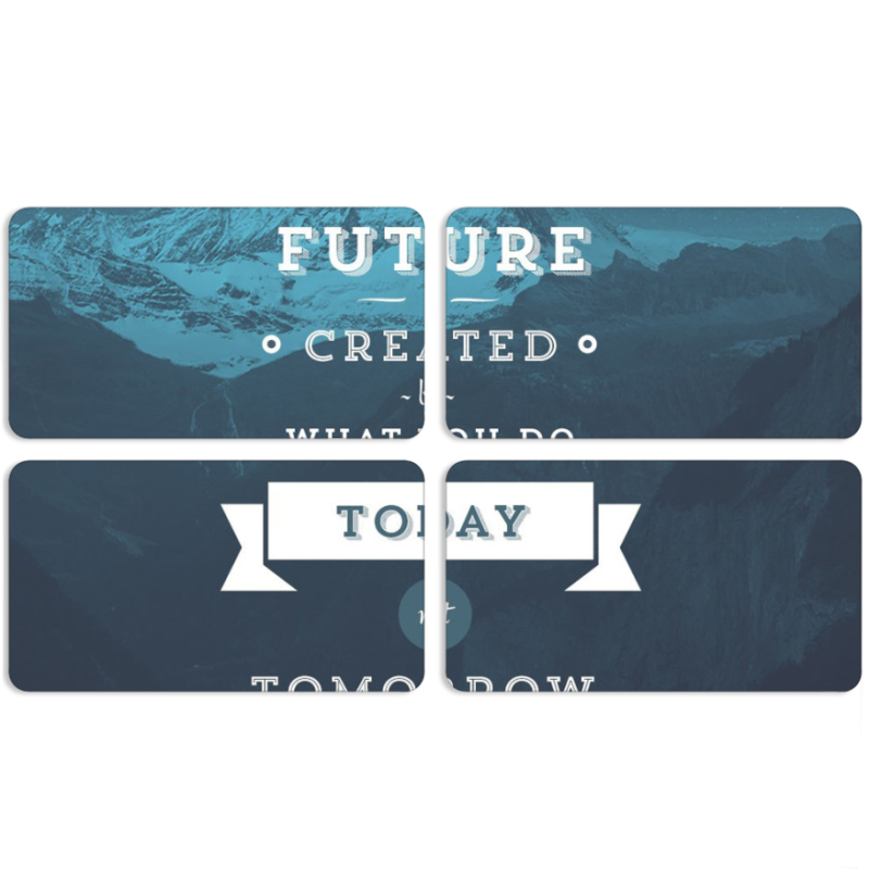 Магнитные фотопазлы 90 на 50 набор 4 штуки 