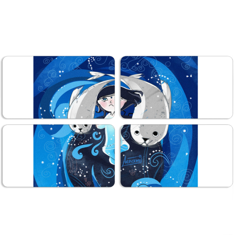 Магнитные фотопазлы 90 на 50 набор 4 штуки Song of the Sea