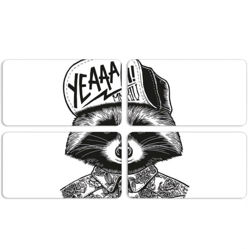 Магнитные фотопазлы 90 на 50 набор 4 штуки 