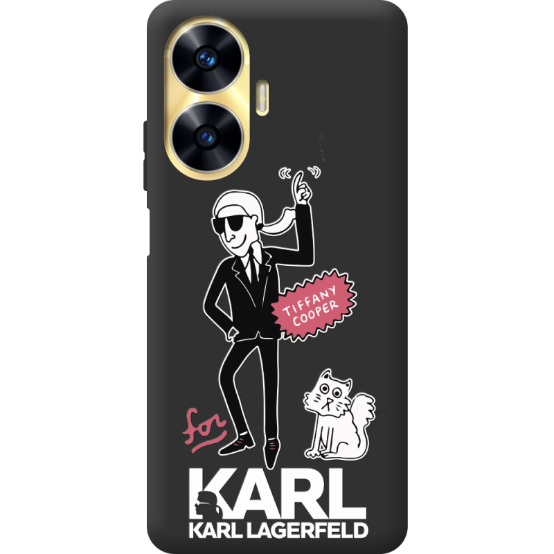 Черный чехол BoxFace Realme C55 For Karl