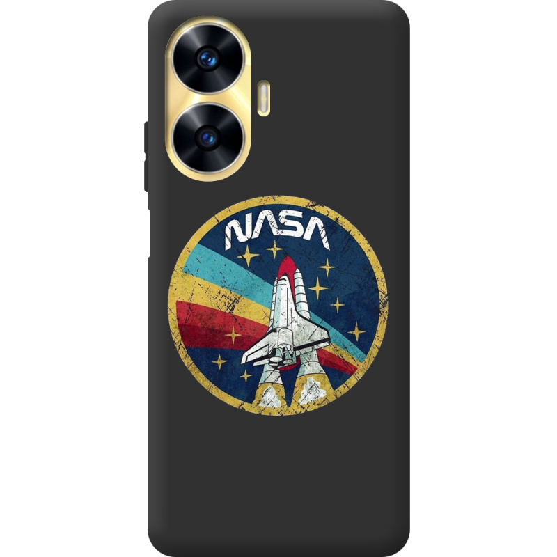 Черный чехол BoxFace Realme C55 NASA