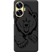 Черный чехол BoxFace Realme C55 Grizzly Bear