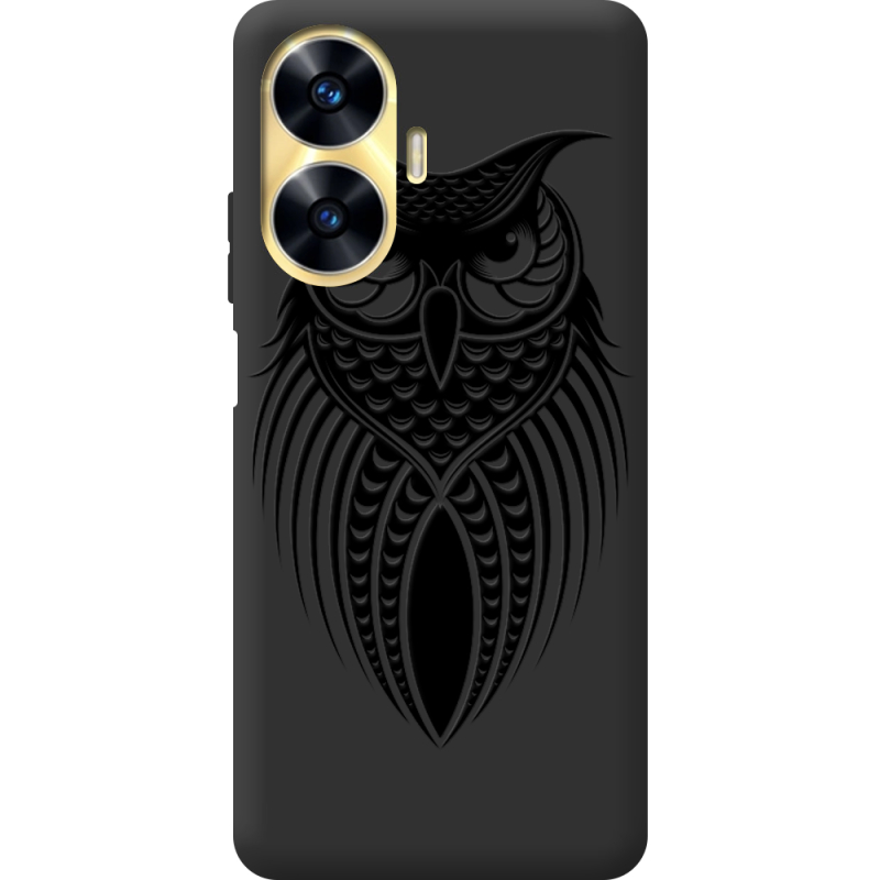 Черный чехол BoxFace Realme C55 Owl