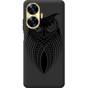 Черный чехол BoxFace Realme C55 Owl