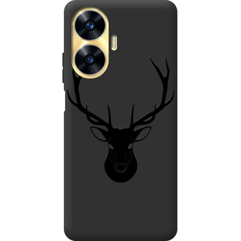 Черный чехол BoxFace Realme C55 Deer