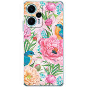 Чехол BoxFace Poco F5 Birds in Flowers