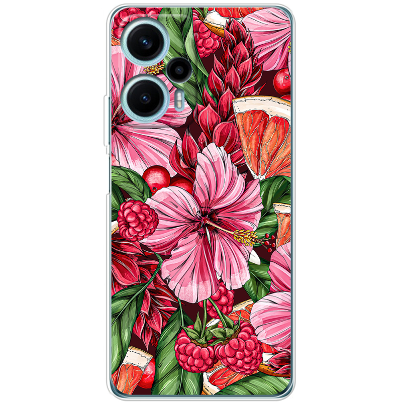 Чехол BoxFace Poco F5 Tropical Flowers