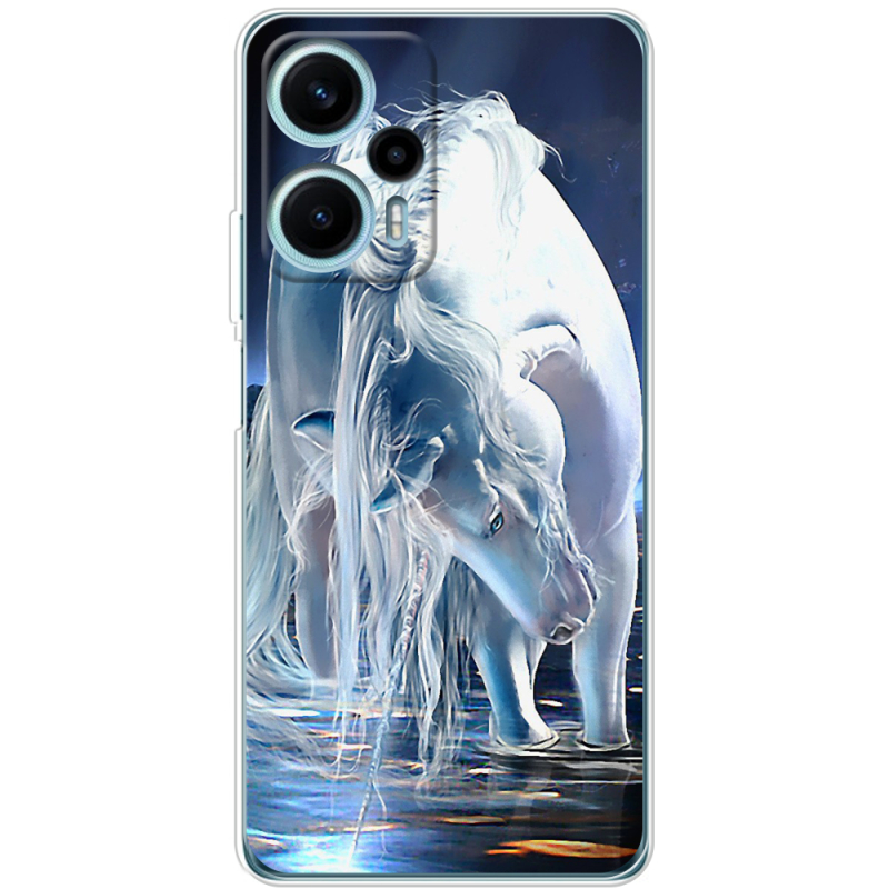 Чехол BoxFace Poco F5 White Horse