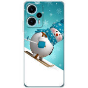 Чехол BoxFace Poco F5 Skier Snowman